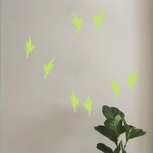 Luminous butterfly fairy wall stickers glowing green decals for kids bedroom decor