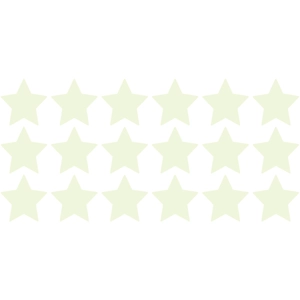 Luminous star wall stickers for kids room decor with 18 pieces glow in the dark plastic stars
