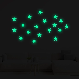 Luminous star wall stickers glow in the dark for kids room and dormitory wall decoration