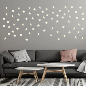 Stickers muraux étoiles lumineuses phosphorescentes pour chambre d'enfant et décor