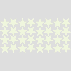 Set of 40 glow in the dark star wall stickers for creative bedroom and ceiling decoration
