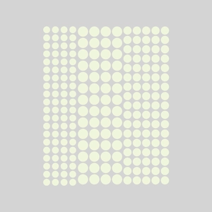 Stickers muraux ronds fluorescents bleus en quatre tailles pour déco de chambre