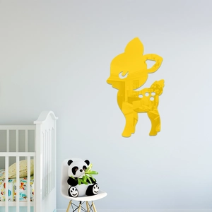Cute deer acrylic mirror wall stickers for kids room and nursery wall decor