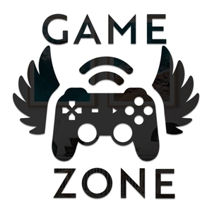 Sticker mural 3D Game Zone en acrylique avec manette et ailes pour déco chambre gaming