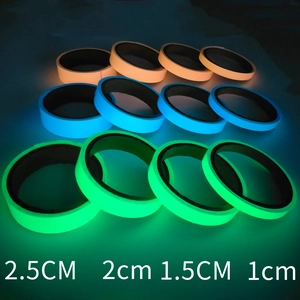 Luminous adhesive tape rolls in green blue and orange light for DIY wall glow decoration