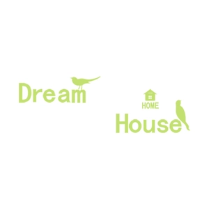Luminous wall stickers featuring Dream House and bird patterns for bedroom decor