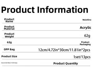 Detailed chart for acrylic self-adhesive 3D mirror wall stickers with size and color specs