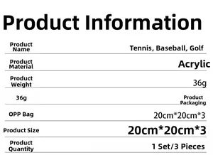 Detailed technical specifications for acrylic ball display rack with dimensions and colors