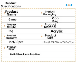 Detailed specifications for acrylic game controller wall stickers in multiple colors