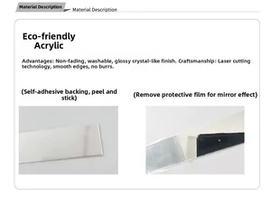 Macro shot of high-reflection silver acrylic mirror strip with self-adhesive backing