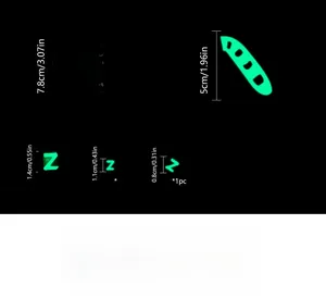 Luminous cat and sleep symbols glow stickers for light switch wall decoration
