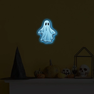Halloween Luminous Ghost Wall Stickers Glow In The Dark PVC Decals For Home Party Festive Decoration Blue Green Light