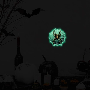 Halloween Luminous Spider Wall Stickers Glow In The Dark Spider Web PVC Decals For Room Festive Decoration Party Supplies