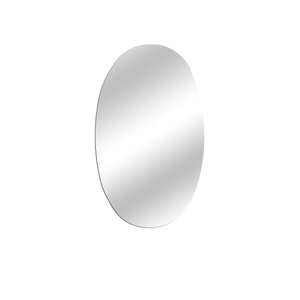 Oval frameless mirror wall sticker with 3D acrylic mirror finish for home wall decoration
