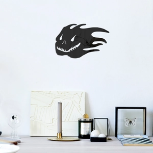 Moderner schwarzer Acryl-Wandtattoo-Spiegel mit Halloween-Geist-Design für Wohndekoration