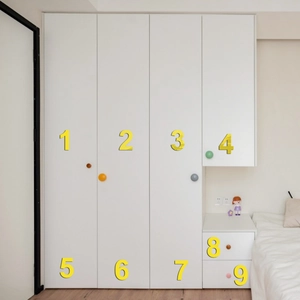 Colorful round acrylic wall mirrors for bedroom decor in orange, brown and green
