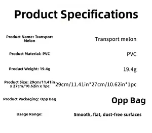 Spécifications de l'autocollant Halloween en PVC 29x27cm pour surfaces lisses