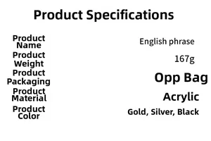 Spécifications détaillées des stickers muraux miroir acrylique avec taille et matériau