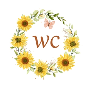 Autocollant mural WC avec tournesols jaunes et papillon pour la décoration de salle de bain