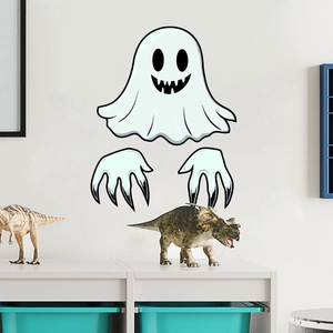 Détail des stickers muraux fantômes effrayants pour décoration de maison pour Halloween