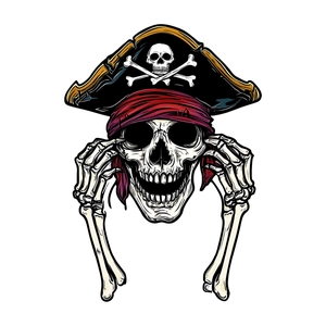 Halloween pirate skull wall sticker for living room bedroom decoration on white background