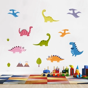 Stickers muraux dinosaures luminescents pour chambre d enfant deco phosphorescent