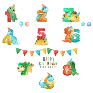 Stickers dinosaures lumineux pour fête d'anniversaire et décoration de chambre enfant