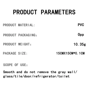 Detailed PVC product specifications and size dimensions for sleeping penguin wall stickers
