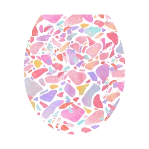 Colorful Macaron terrazzo stone pattern wall sticker for bathroom and home decoration