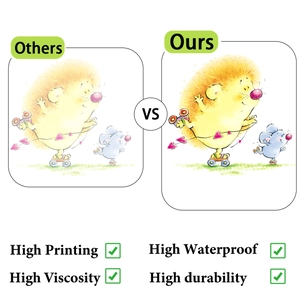 Detailed comparison of high-quality waterproof hedgehog wall sticker durability and print clarity