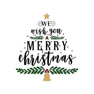 Christmas tree wall sticker with Merry Christmas text for festive living room decoration