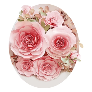 Adesivi per WC con rose rosa, decalcomanie floreali impermeabili per il bagno