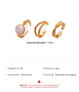 Detailed view of alloy ring set with 1.7cm diameter specs and pink gemstone design