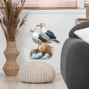Seagulls on reef wall sticker decal for living room and bedroom wall decoration