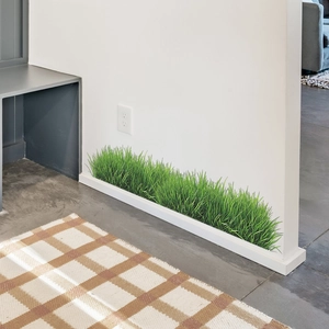 Realistic green grass wall sticker for living room skirting and home decoration