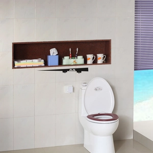 Funny peeking eyes black bathroom sticker decor for walls and toilet lids