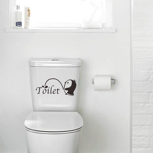 Cartoon Pinguin Toilettenaufkleber Wasserdicht PVC Badezimmer Dekoration Aufkleber Selbstklebend Home Schild Für Toilettendeckel