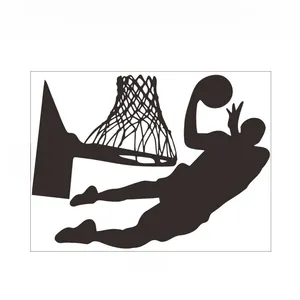 Détail du sticker mural silhouette basket dunk dimensions 78cm x 57cm pour décoration d'intérieur