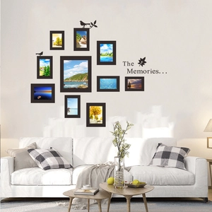 The Memories Photo Frame Bird Leaf Decorative Wall Sticker PVC Modern Minimalist DIY Mural For Living Room Bedroom Background
