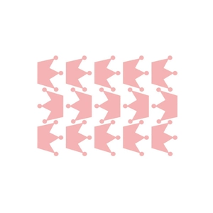Lot de 15 autocollants muraux couronne rose style nordique pour décoration de chambre