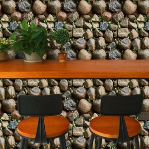3D Stein Textur Selbstklebende Tapete PVC Wasserdicht Fels Moos Muster Wandaufkleber Für Wohnzimmer Bar Restaurant Haus Dekoration