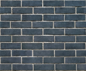 Deep grey 3D brick texture wallpaper with realistic slate stone pattern for home wall decor