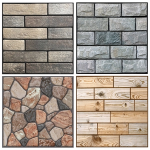 3D Brick Stone Pattern Wall Stickers Self-Adhesive PVC Decorative Tile Decals For Living Room Bathroom Background Wall