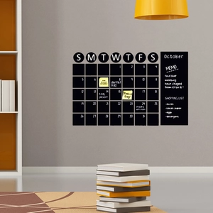 Monatlicher Kalender Tafel Wandaufkleber PVC Abnehmbarer Kreidetafel Wandtattoo Für Büro Zuhause Wandplaner Organisator