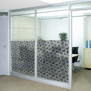 Frosted window film with butterfly pattern for office privacy and home glass decoration