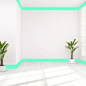 Luminous green self-adhesive glow tape used for wall skirting and ceiling line decoration