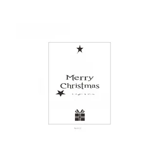 Detailed dimensions of Christmas tree wall sticker with holiday greetings and stars