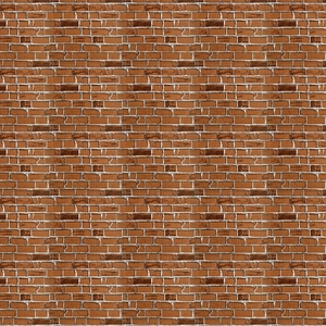Detailed texture of red brick self-adhesive wallpaper with retro industrial design