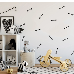 Nordic Minimalist Arrow Wall Stickers Removable PVC Decals For Kids Room Bedroom Living Room Home Decor DIY Geometric Wall Art