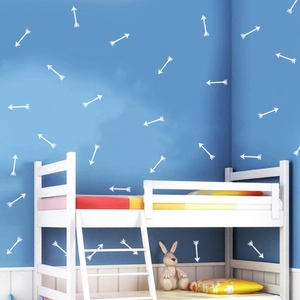 Nordic style white arrow wall stickers for minimalist kids room nursery decoration